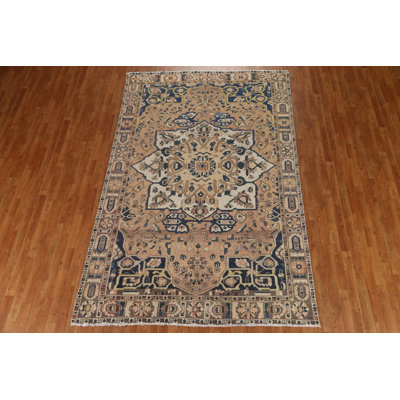 One-of-a-Kind 6'6" X 9'11" 1960s Wool Area Rug in