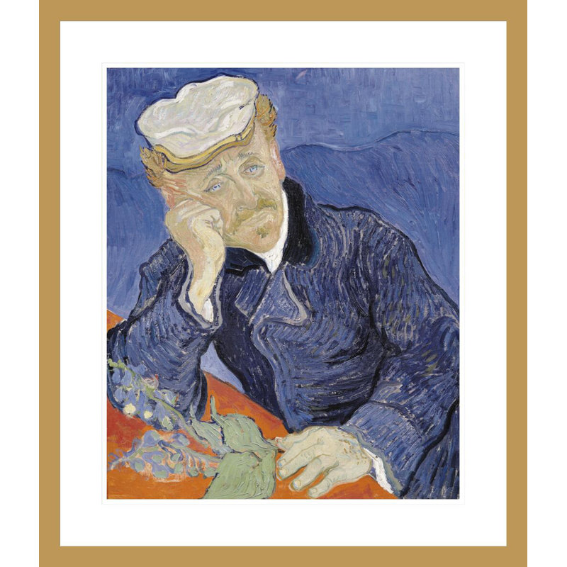 «Dr. Paul Gachet» par Vincent van Gogh, impression giclée encadrée, H 27,31 po x l 23,5 po