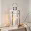 30Cm Stainless Steel Candle Lantern-302081162