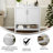 Castielle 36'' Bathroom Vanity with Undermount Sink and Open Storage Shelf-1322415082-1322415083