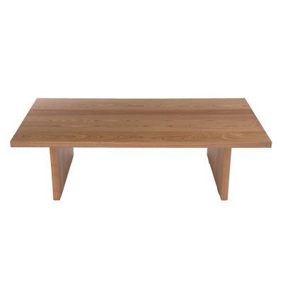 Modern 3-Piece Coffee Table - Minimalist Rectangular Design & Space-Saving Silhouette - Easy Assembly Living Room Table (Walnut/Natural)