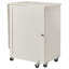 Folding Sewing Table with Lockable Wheels Storage Shelves Trays Door-1065011605