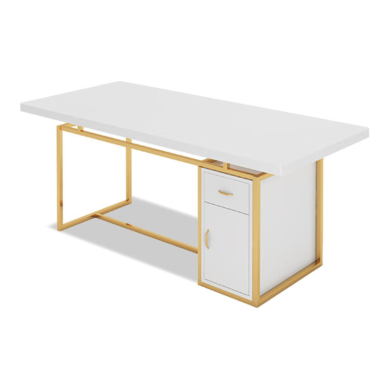 Table de travail scandinave simple et moderne, H 29,53 po x l 62,99 po x P 23,62 po