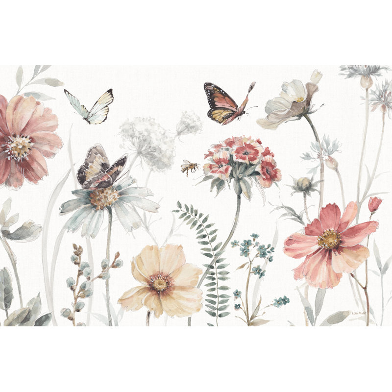 A Country Weekend I Crop - Painting Print, Black Floater Framed, 20cm H x 30cm W