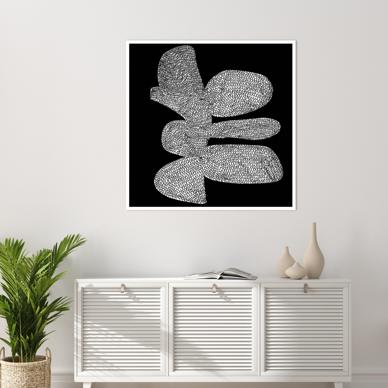 Craft by Dan Hobday, White, 41" H x 41" W