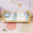 Wooden Platform Bed with Low Design and Slats-474777693-474777692