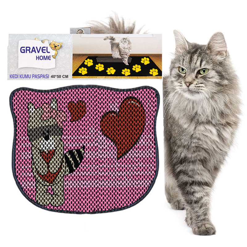 Durable Cat Litter Mat, 15.7 x 19.7 inches | 50% PVC / 50% Polyester, Machine Washable & Vacuum Friendly | Perfect for Easy Cleanup, Non-Slip Design to Keep Your Home Clean & Fresh, Ideal for Pet Owners