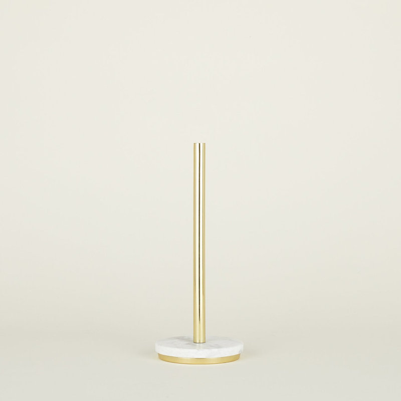 Simple Brass Freestanding Paper Towel Holder