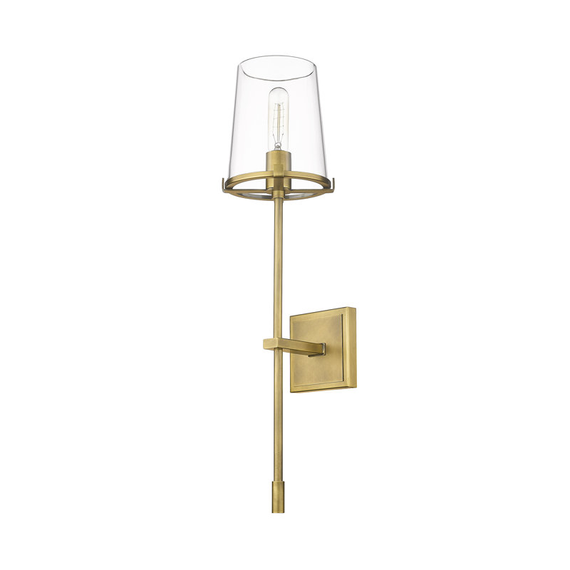 Ahmaud Steel Wallchiere, Rubbed Brass