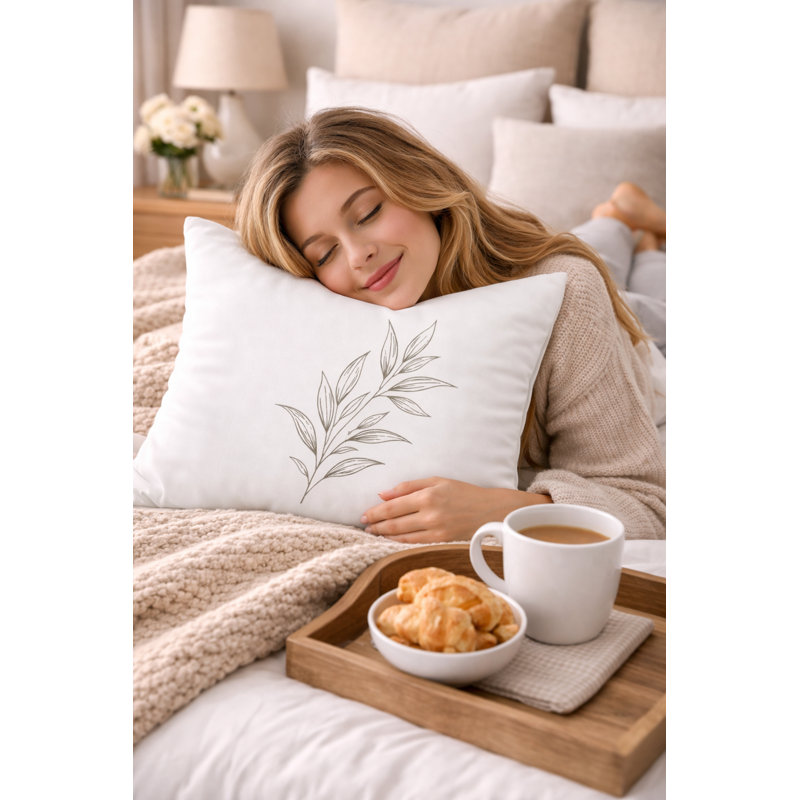 Indoor / Outdoor White Square Cushion Cover