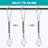 Metal Shower Curtain Hooks Rust Proof Hanging Shower Clips-114500205