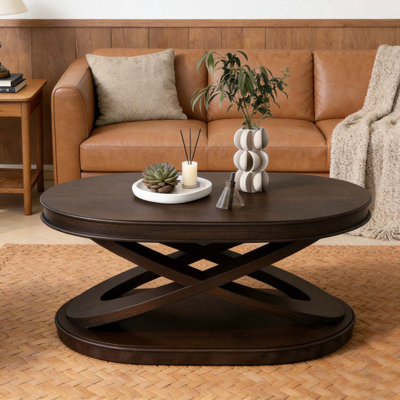 Table basse rétro, Noyer