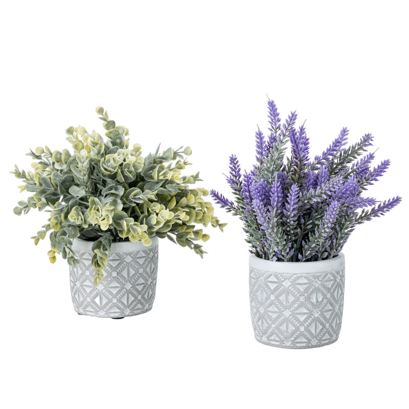 2 - Piece Artificial Plant Set