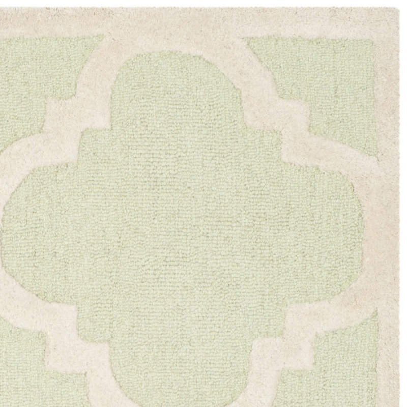 Cannen Hand Tufted Wool Geometric Rug, Rectangle 9' x 12'
