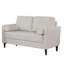 Coussin rembourré en similicuir de style contemporain blanc cassé 1pc