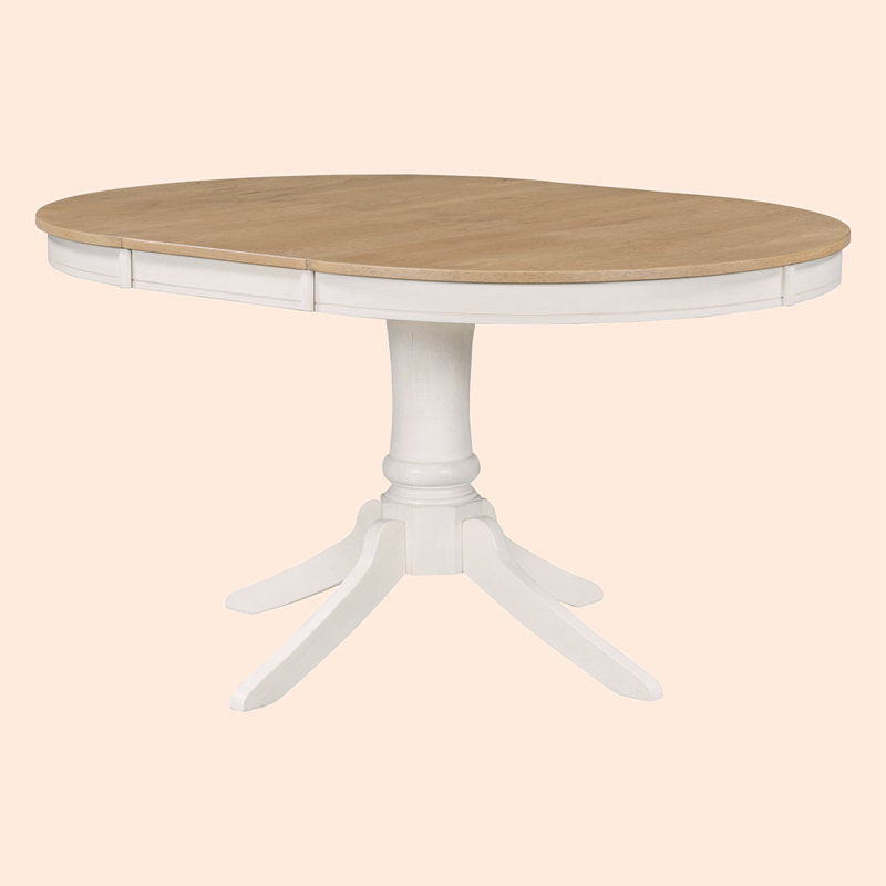 Ensemble repas rond 58 po Coulmann, Brun / blanc, Blanc cassé
