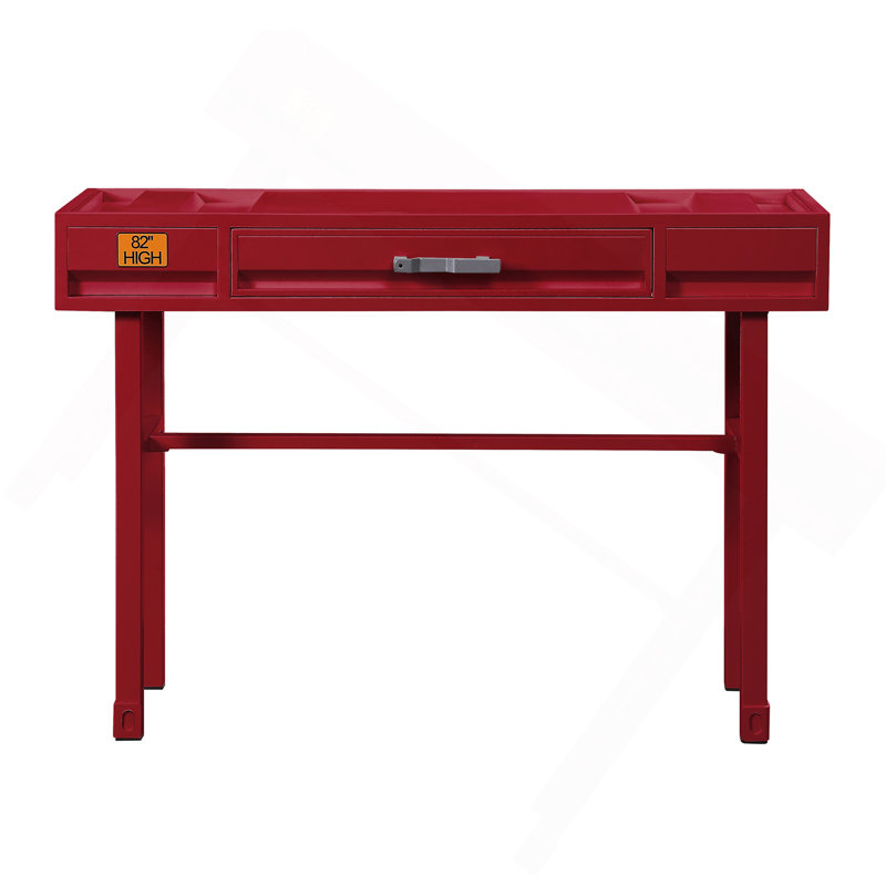 Red Vanity Desk With 1 Drawer