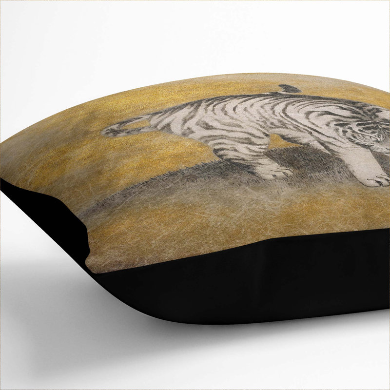 Square Cushion, Black, 55cm H x 55cm W x 20cm D