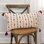 Magenta Beige Tribal Inspired Tasseled Lumbar Pillow