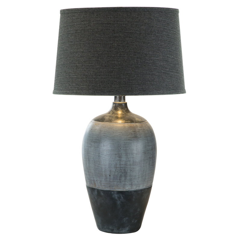 Morcant Ceramic Lamp, Emerald Gray