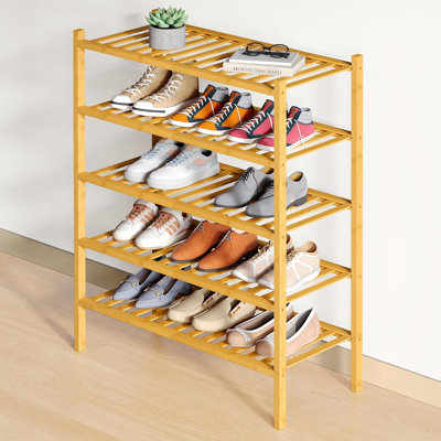 5 Tier Bamboo Shoe Rack