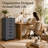 7-Drawer Mobile File Cabinet with Storage, Wood Storage Cabinet, Rolling Organizer for Office Supplies, Documents, Craft Materials, Home Office & Study-1824559435