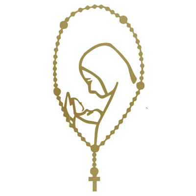 Décalcomanie murale marie rosary maman