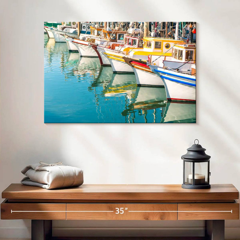 Mehar, bateaux de la baie de San Francisco, H 16 po x l 24 po