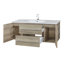 Meuble-lavabo simple 48 po avec plateau en marbre de culture Kato-511965664