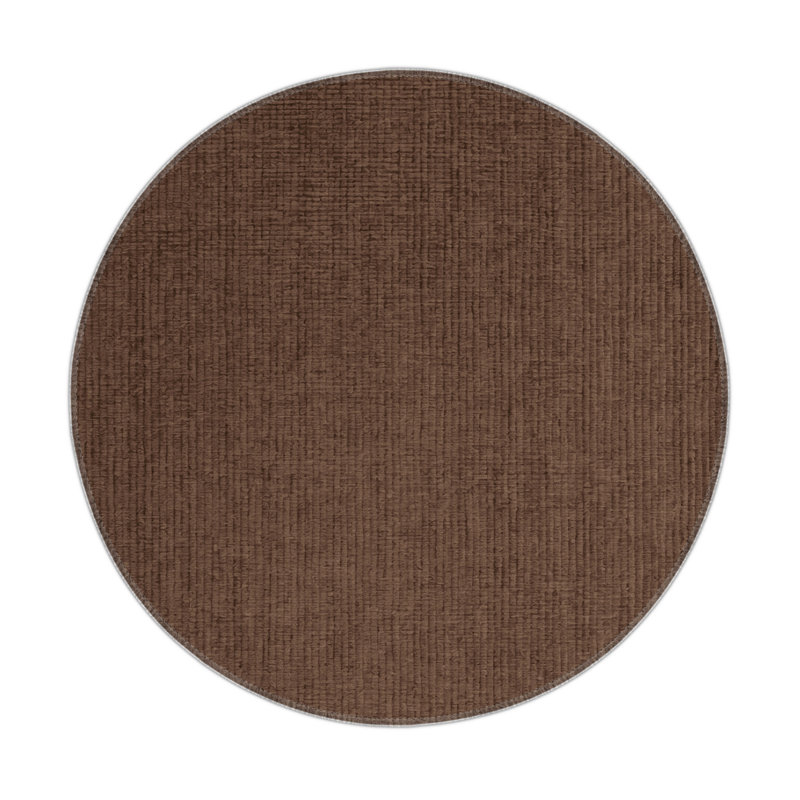 Solid Brown Indoor and Outdoor Area Rug, Rectangle 3' x 5'