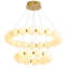 Luminaire suspendu rond moderne 2 anneaux