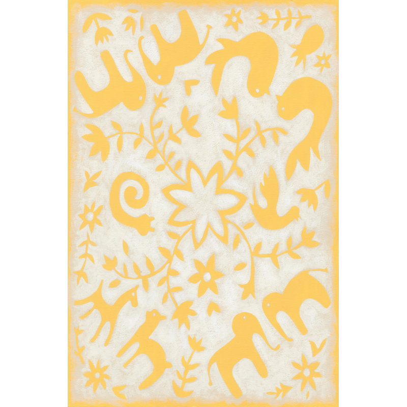 Spring Otomi I - Wrapped Canvas Art Prints, 91cm H x 61cm W x 3.8cm D