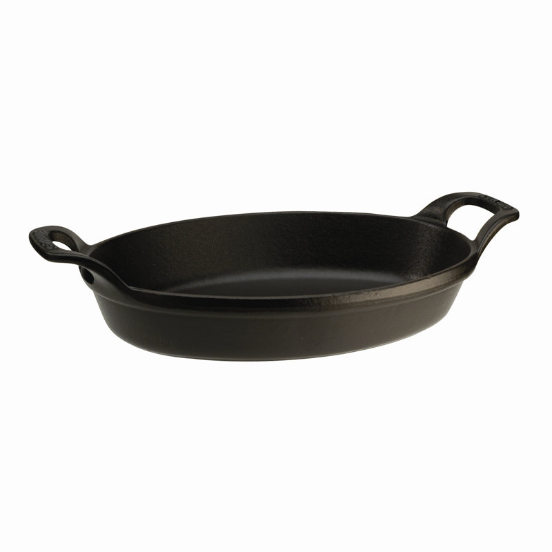 Oval 2 qt. Roasting Dish in Black Matte
