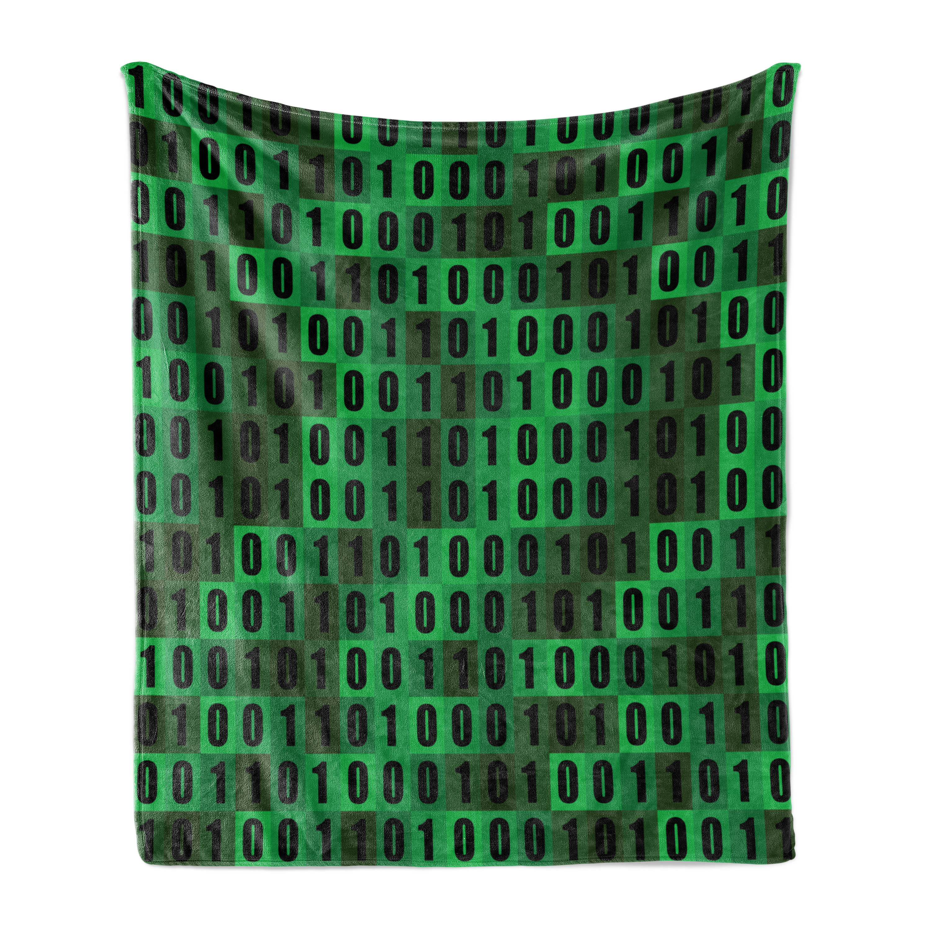 Ambesonne Programmer Fleece Throw Blanket Data Process Binary Code ...