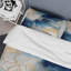 Ensemble de housse de couette abstrait bleu et doré Marble Clouds - polyester en microfibre-110397676