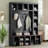 Hall Tree with 6 Hooks,Storage Bench with Adjustable Shelves, 4-in-1 Entryway Shoe Cabinet with 13 Cubbies-1718324968