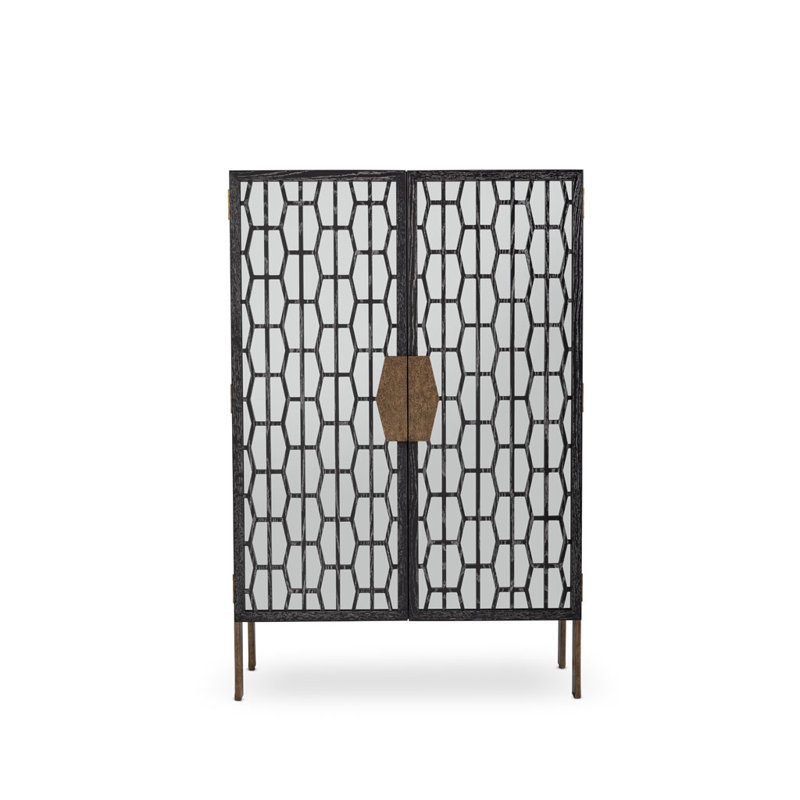 Cambridge Accent Cabinet, Black Limed Ash, Brown