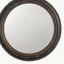Miroir mural rond 23,5 "avec cadre en bois noir, miroir décoratif classique antique, pour salon, vestibule, salle de bain, bureau
