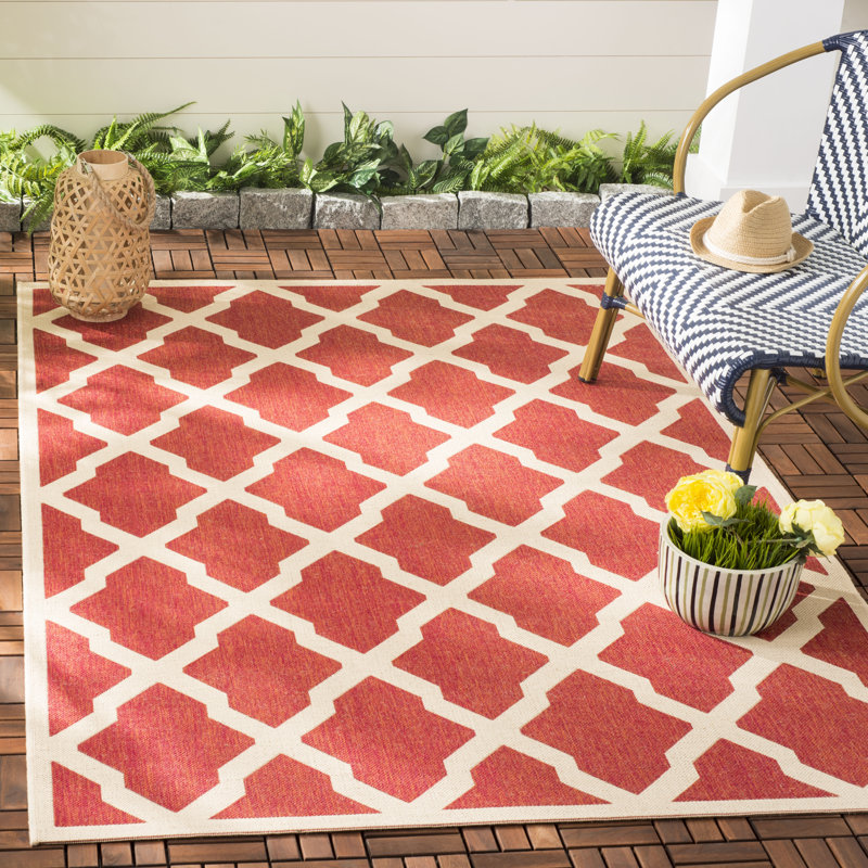 Haden House Performance Geometric Indoor/Outdoor Area Rug, Rectangle 9' x 12'