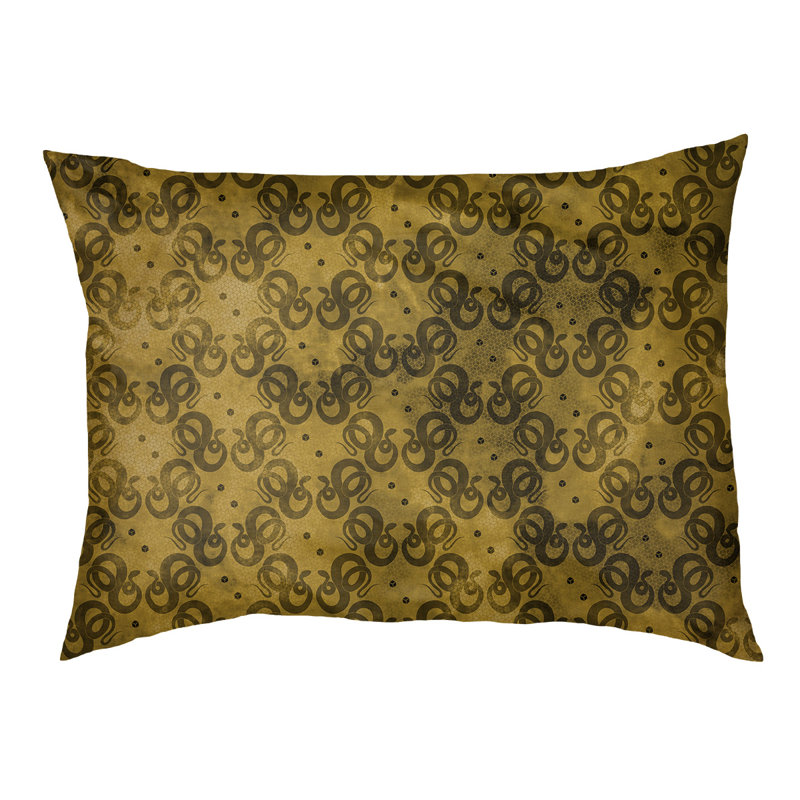 Coussin de créateur de serpents Byrge, l 42,5 po x L 32,5 po, Jaune
