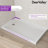 DeerValley 60" x 34" Shower Base in White with Single Threshold, Rectangle Acrylic Alcove Shower Pan for Bathroom, Left Drain Location -110646311-110646312