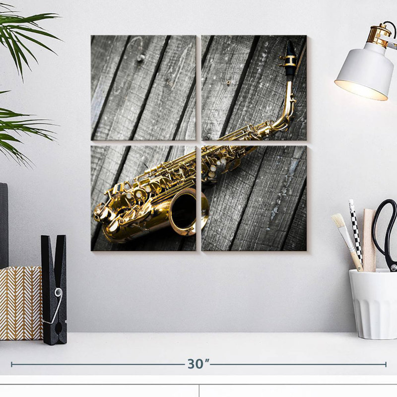Alto Saxophone, 18" H x 18" W