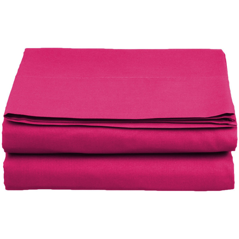 Drap-housse luxueux en microfibre avec poche profonde de 16 pouces, Rose