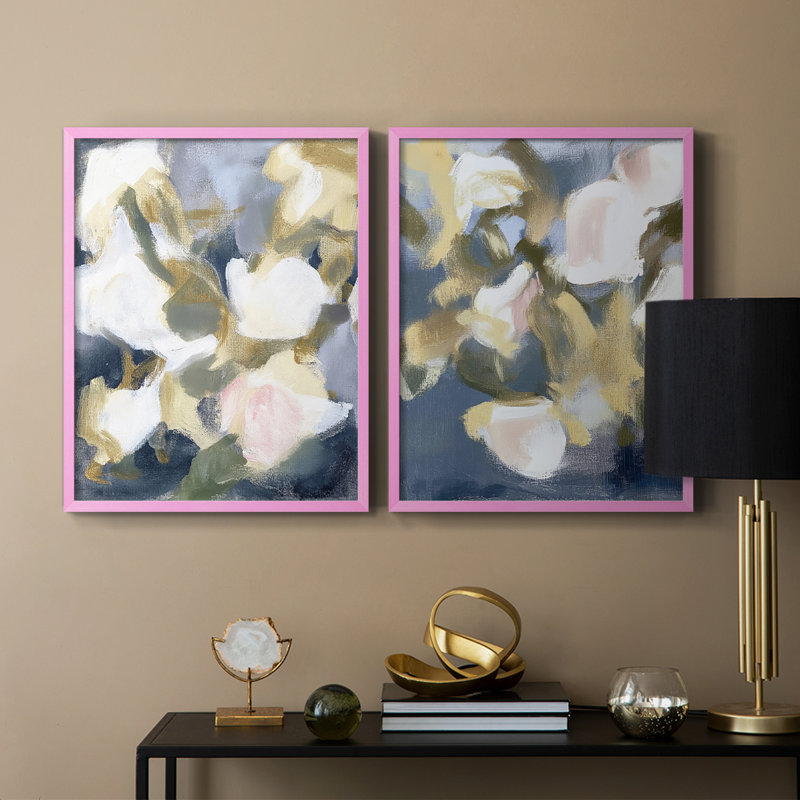 Série FLORAL DCL III - reproduction encadrée de qualité supérieure - prête à être accrochée - aucun clou requis - aucun clou requis