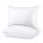 Down Alternative Queen bed Pillows 2 Pack Soft Satin stripe Fiber Queen  Pillows-117042705