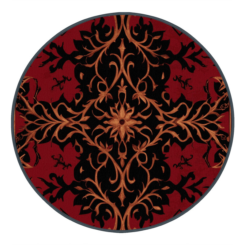 Tapis emblème céleste, Rond 6 pi