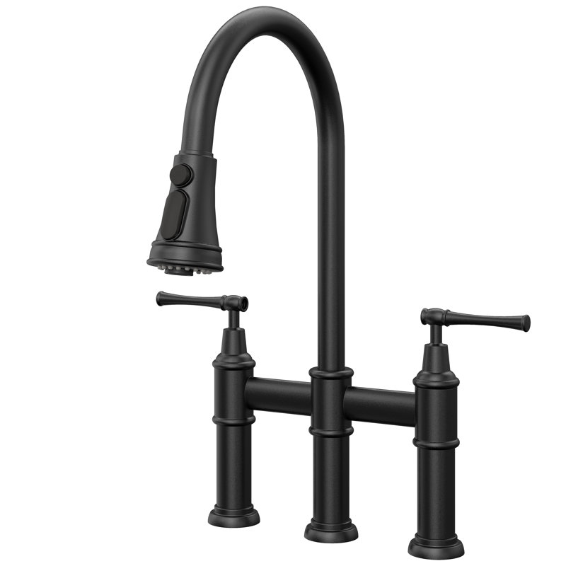 Robinet de pont rétractable tactile avec accessoires