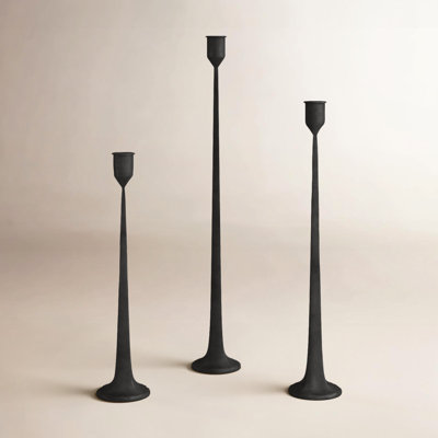 Salah 3-Piece Iron Candlestick Set