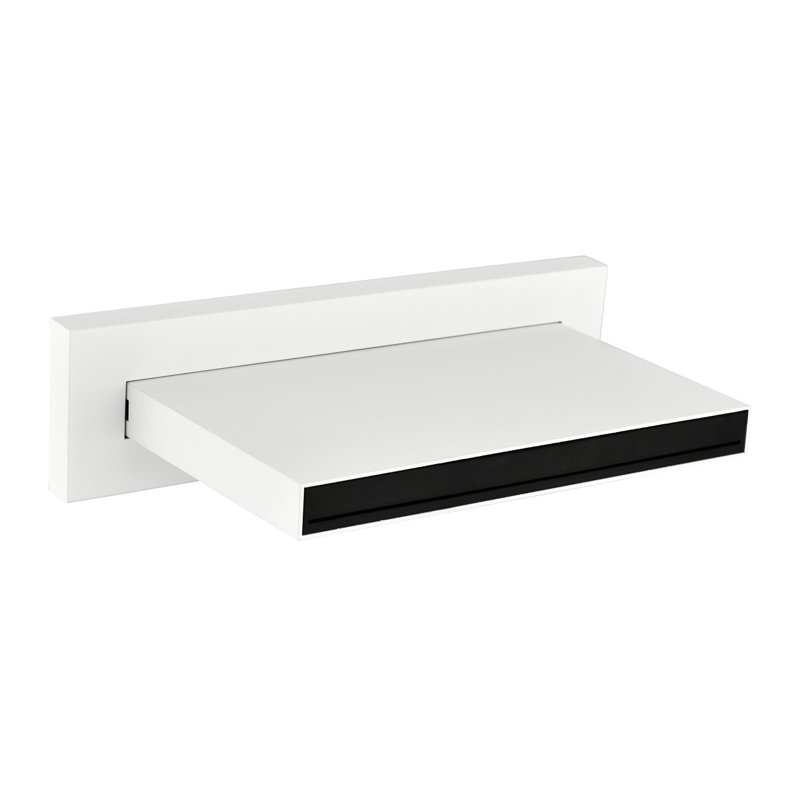 Robinet de baignoire à haut débit, robinet de cascade pour salle de bain, acier inoxydable, robinet mural blanc, bec de remplissage pour salle de bain,