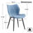 Upholstered Dining Chairs Faux Leather Side Chair With Metal Frame-892665393
